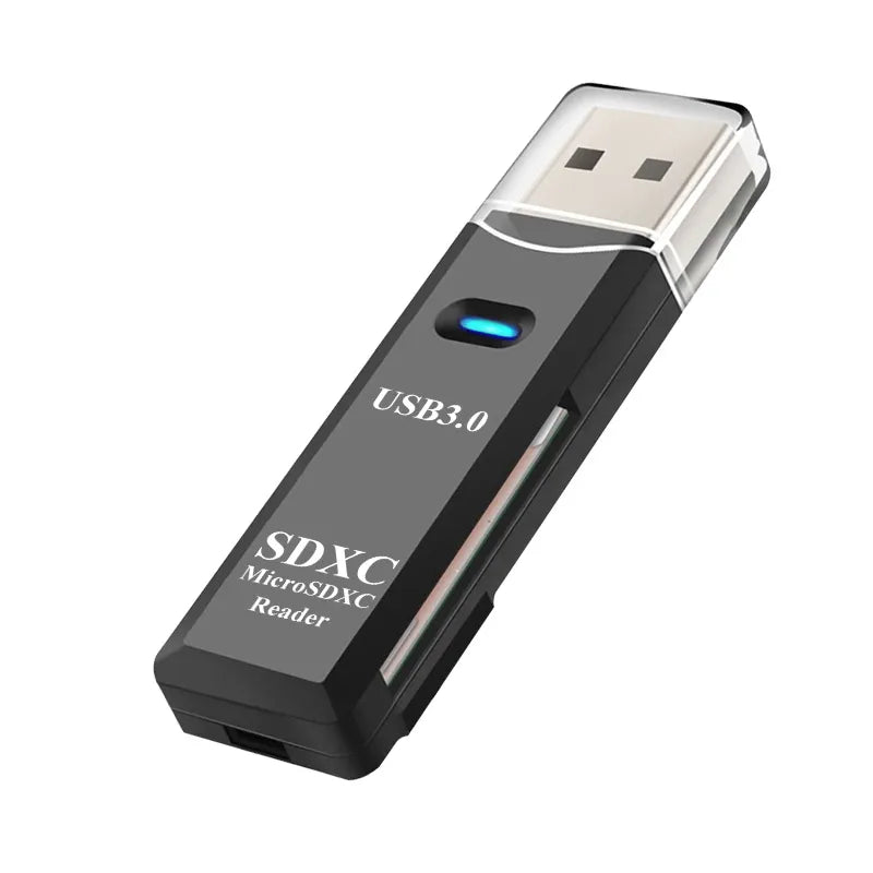2 IN 1 Card Reader USB 3.0 Micro SD TF Card Memory Reader