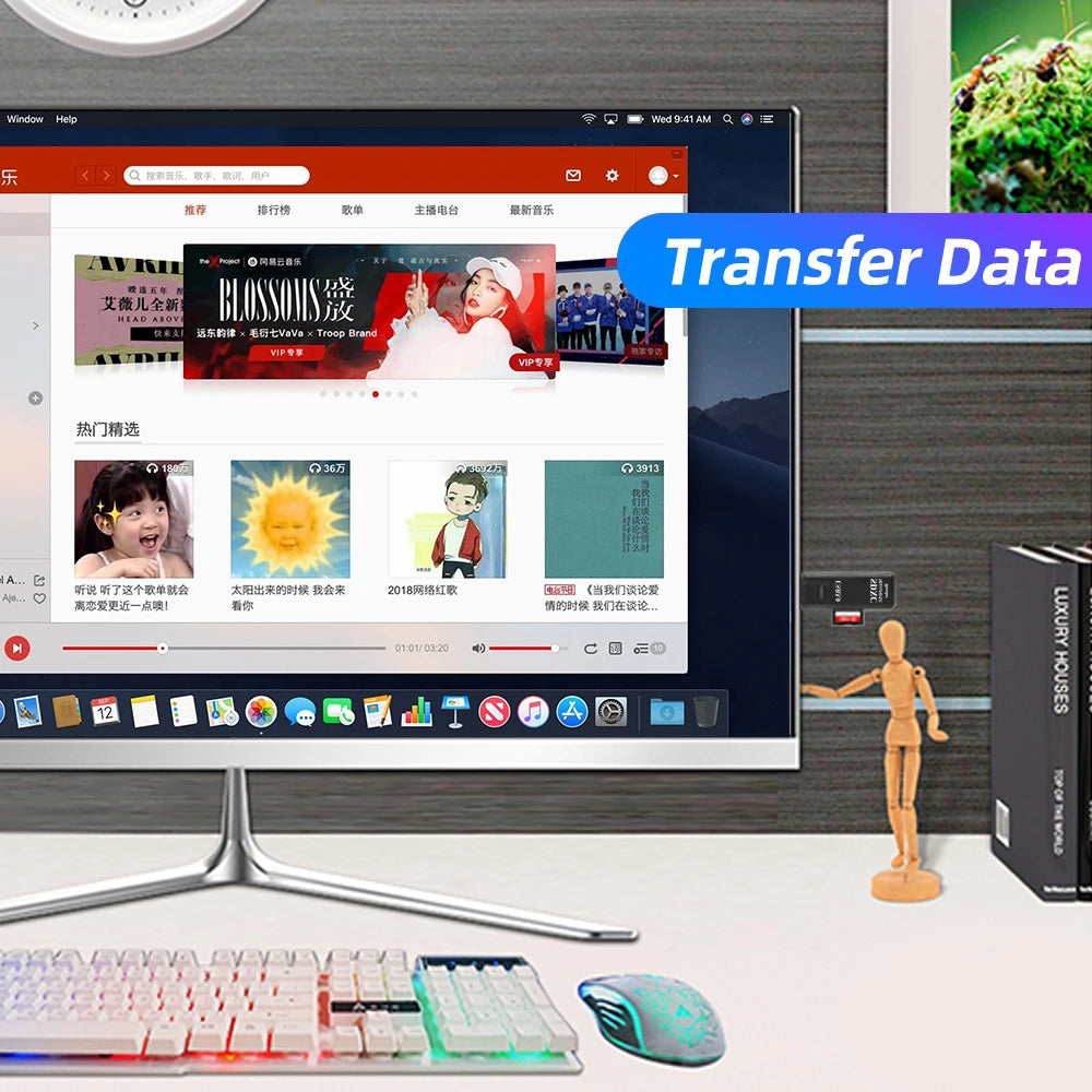 2 IN 1 Card Reader USB 3.0 Micro SD TF Card Memory Reader