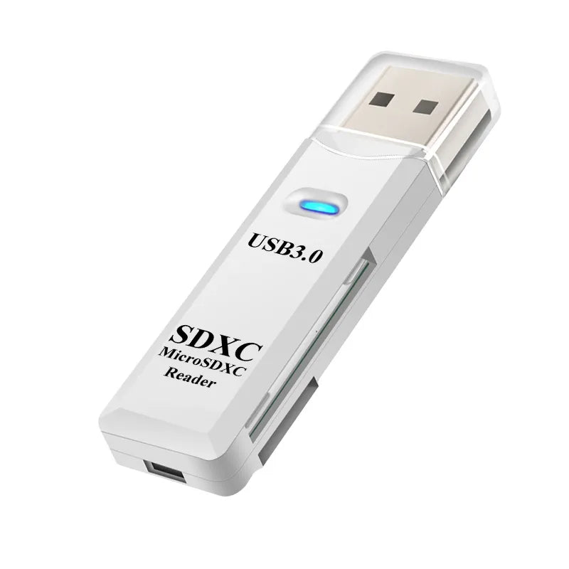2 IN 1 Card Reader USB 3.0 Micro SD TF Card Memory Reader