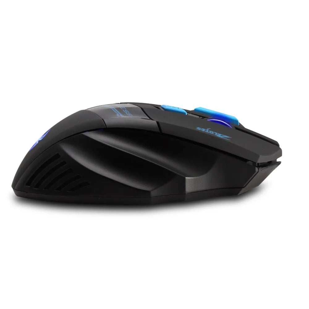 ZELOTES F14 LED Optical Computer Mouse Wireless 2.4G 2400 DPI 7 Buttons Wireless Gaming Mouse Colorful Breathing Lights Mouse