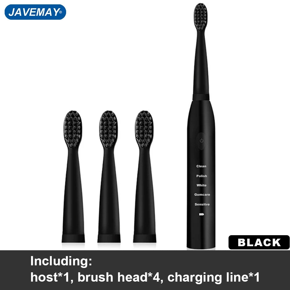 Powerful Ultrasonic Electric Toothbrush USB Charge Rechargeable Tooth Brush