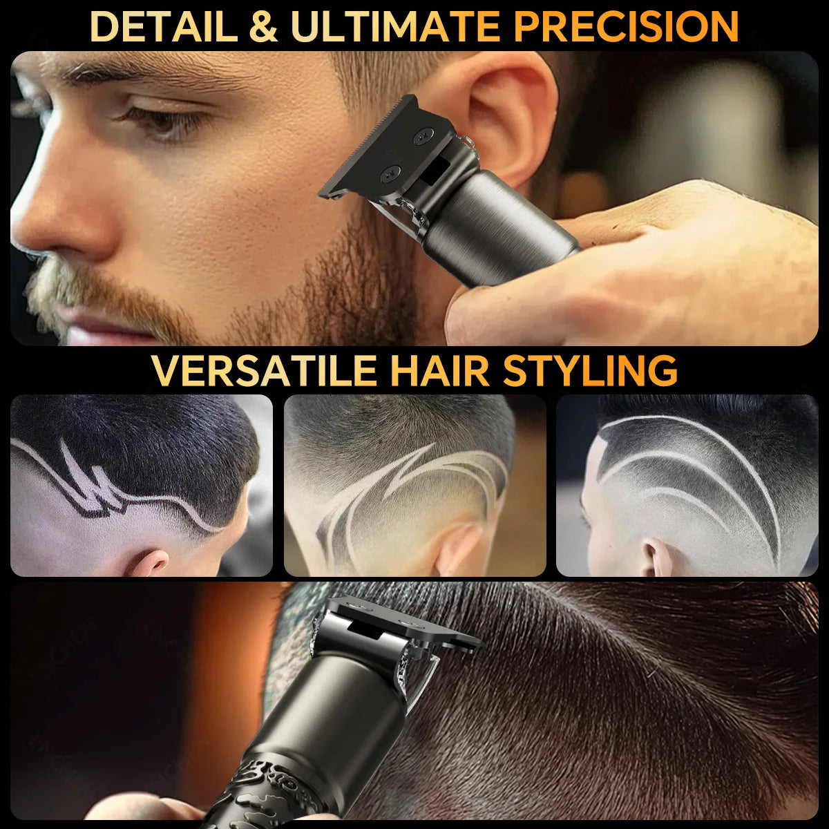 ENCHEN GoldStone 1 Hair Clipper Professional Electric Hair Trimmer for Men Lightweight Quiet Running Adjustable Taper Control