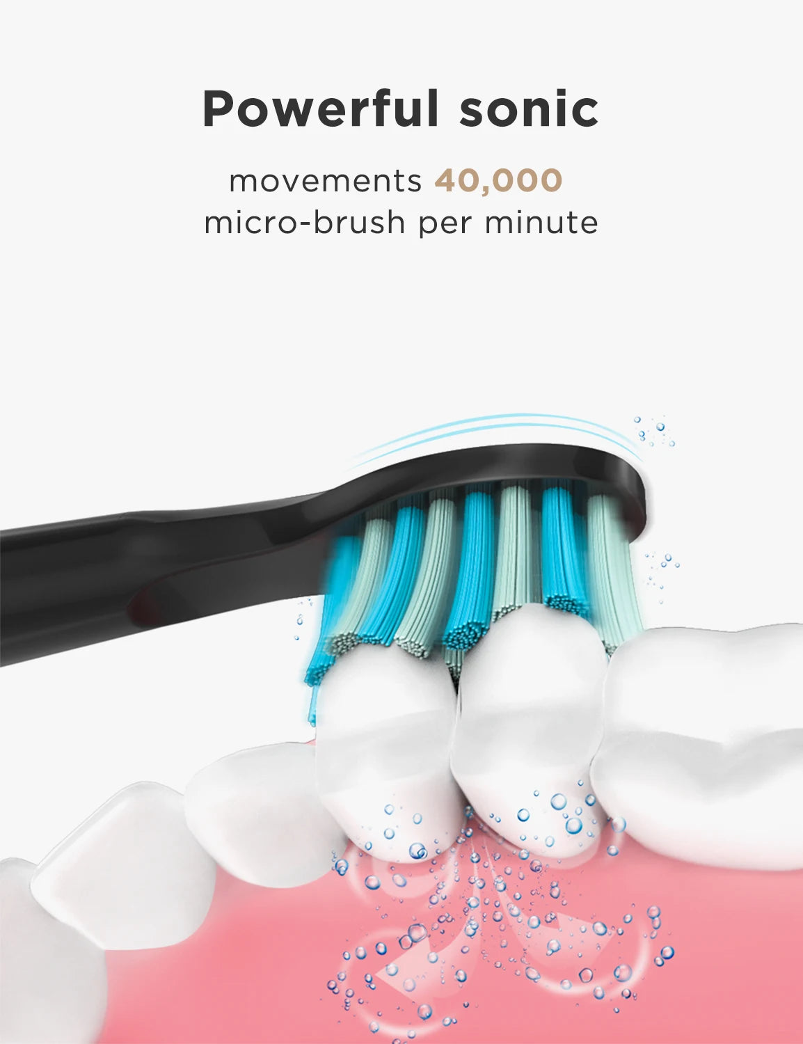 Fairywill Sonic Electric Toothbrush FW-D7 Set USB Charge Toothbrushes