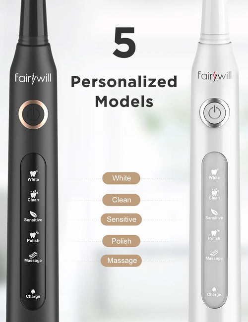 Fairywill Sonic Electric Toothbrush FW-D7 Set USB Charge Toothbrushes