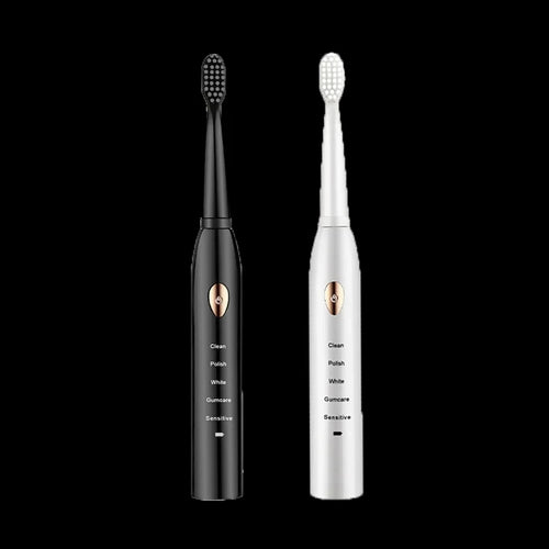 Adult Black White Classic Acoustic Electric Toothbrush Adult 5-gear Mode USB Charging IPX7 Waterproof Acoustic Electric