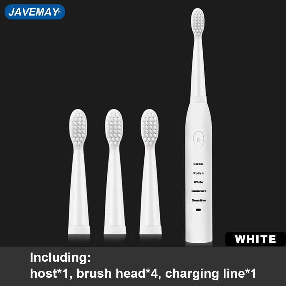 Powerful Ultrasonic Electric Toothbrush USB Charge Rechargeable Tooth Brush